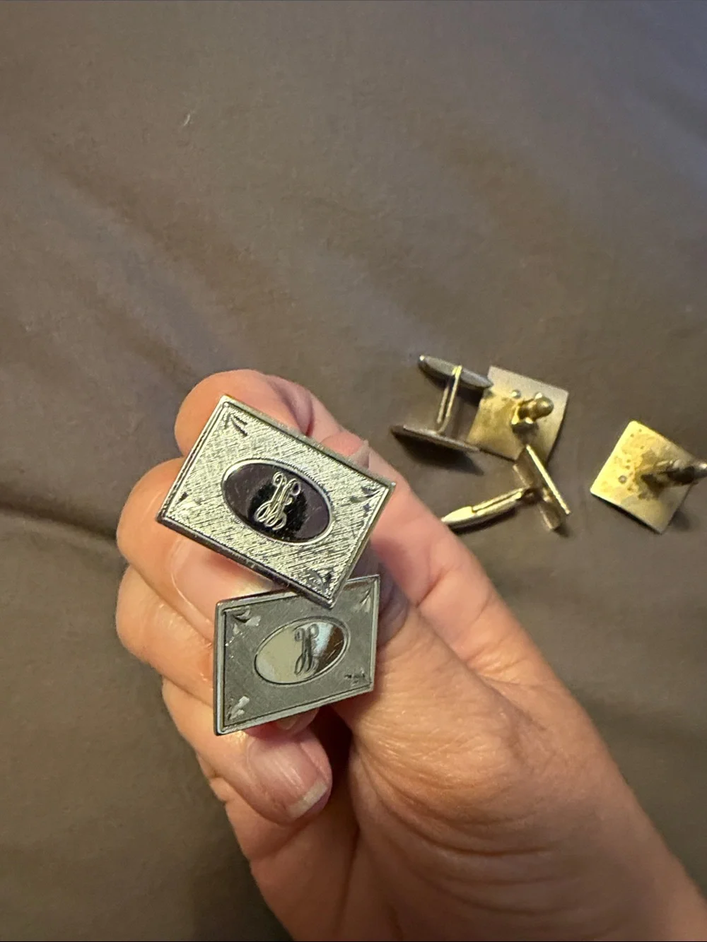 Lot of 3 Pair Assorted‎ Vintage Cuff Links
